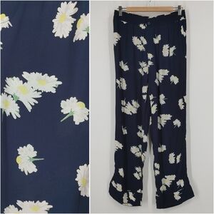 Ganni Silvery Floral Crepe Pants